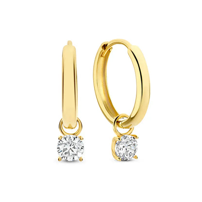 Stellina™ | Stone Hoop Earrings