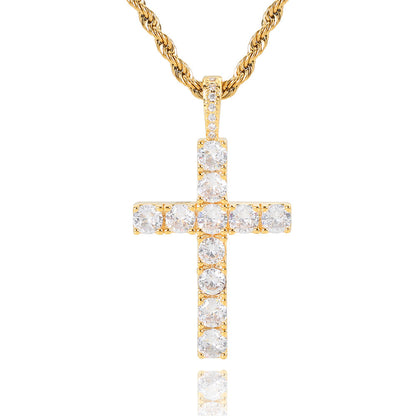 Trinity™ | Moissanite Cross Necklace