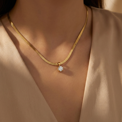 Starlight™ | Rhinestone Pendant Necklace